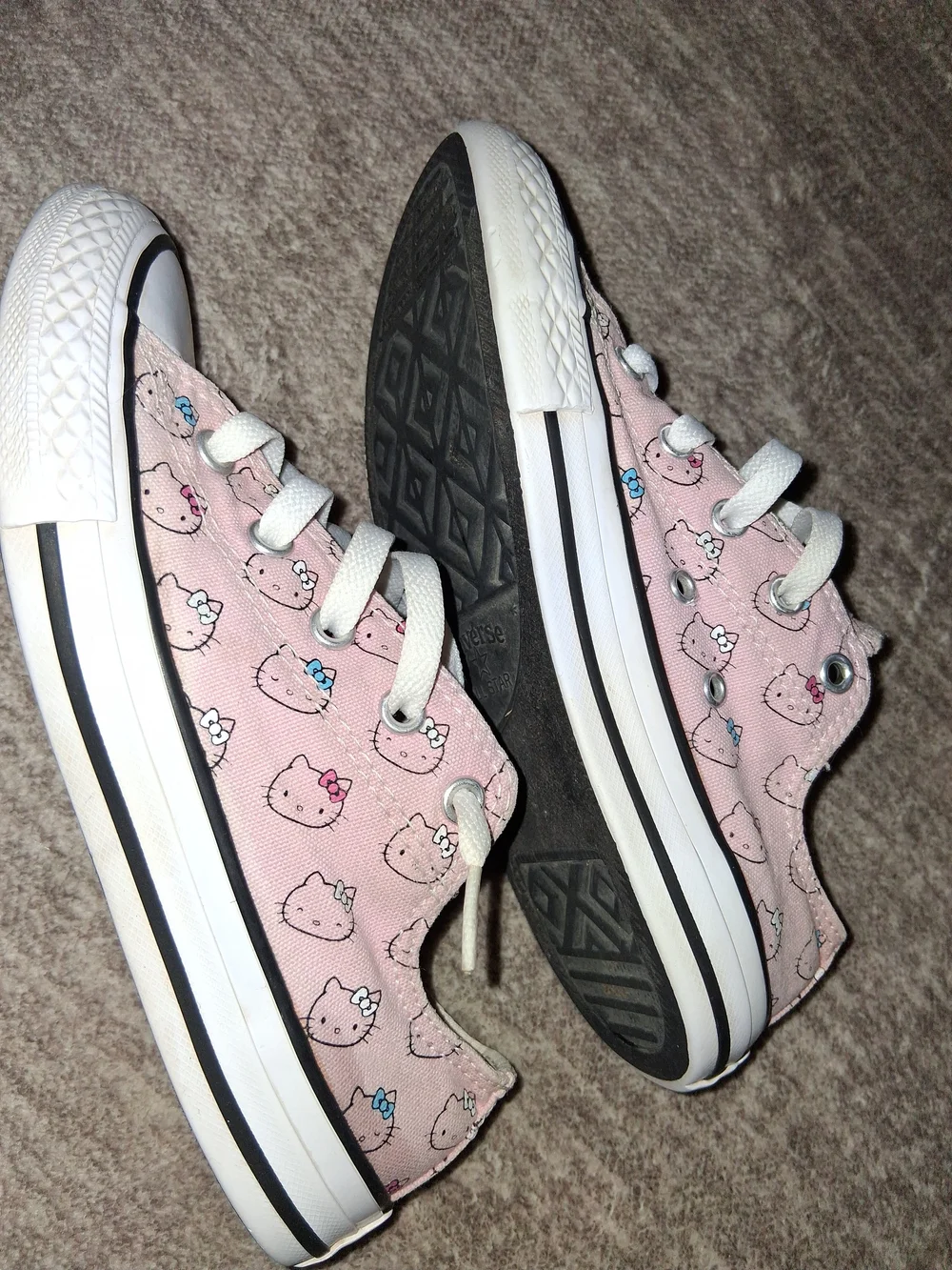 Hello Kitty x Converse Pink Low Top Sneakers